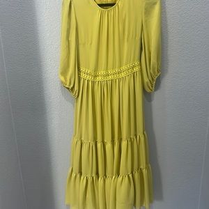 Rachel Parcell yellow gold dress size small